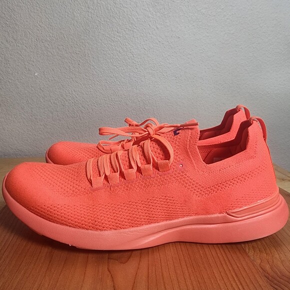 APL Techloom Breeze Shoes Mens Size 10 Orange Knit Running Sneakers Athletic main image 6